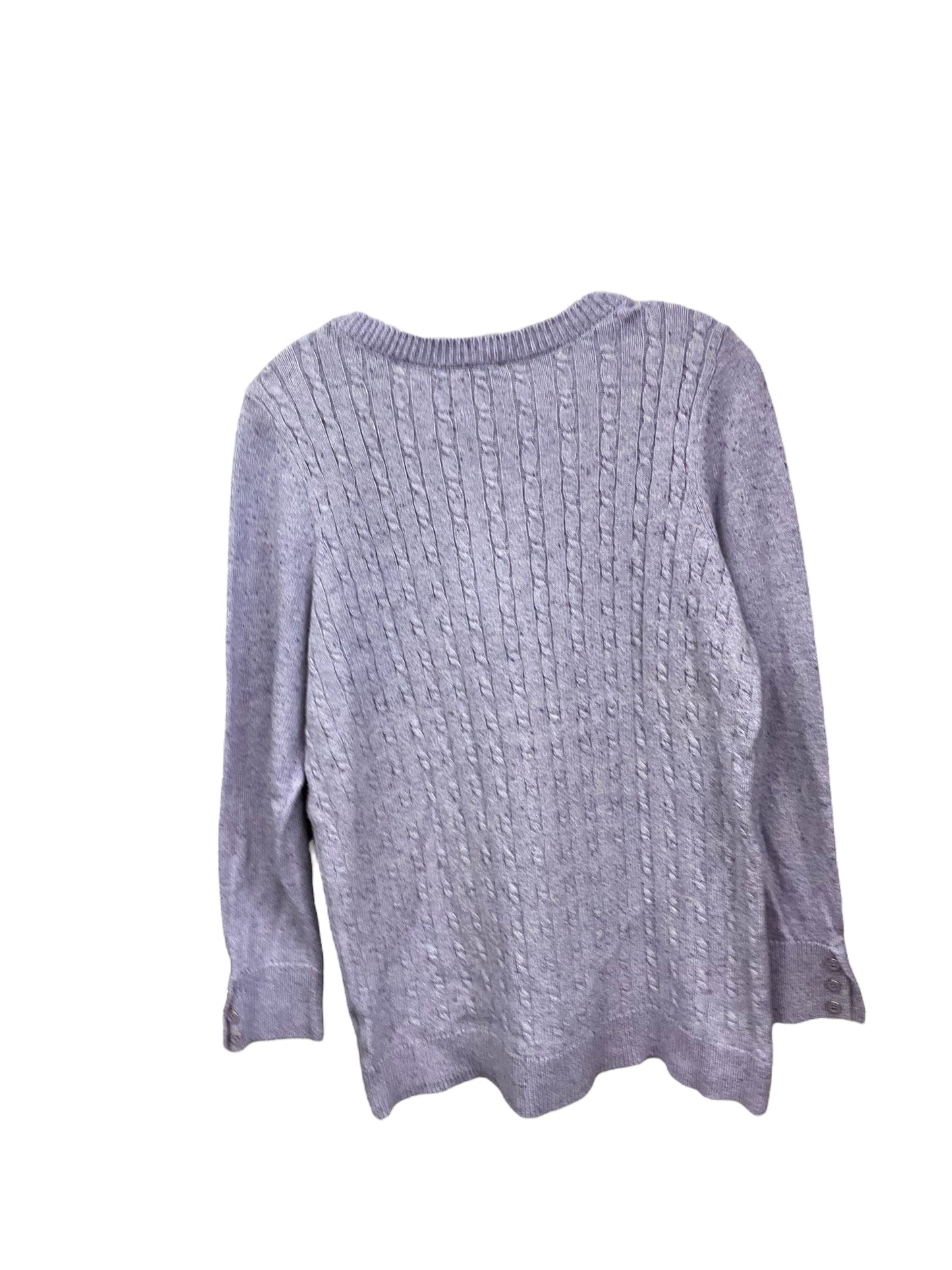 Sweater By Talbots In Lavender, Size: 1x