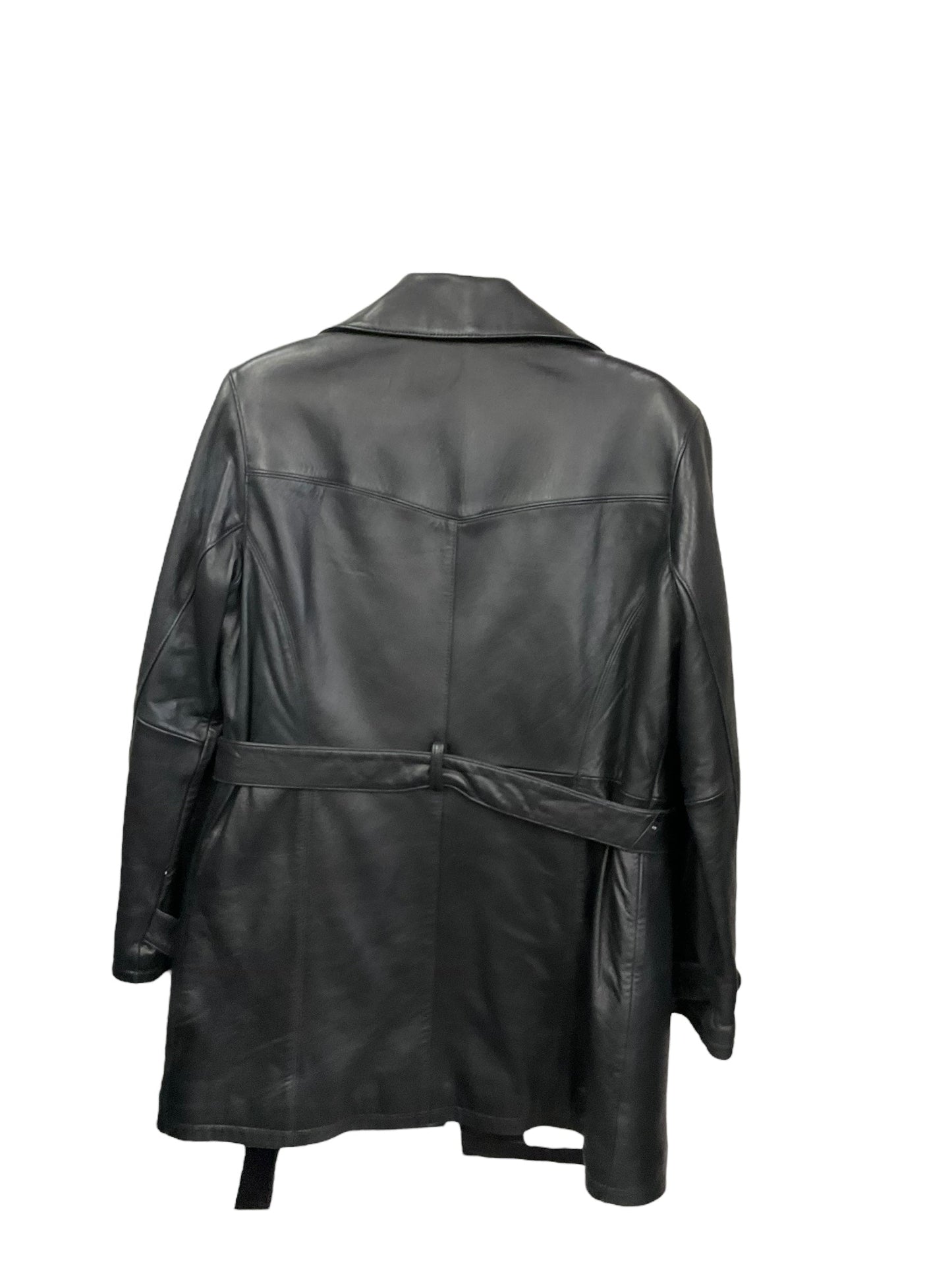 Black Coat Leather Wilsons Leather, Size S