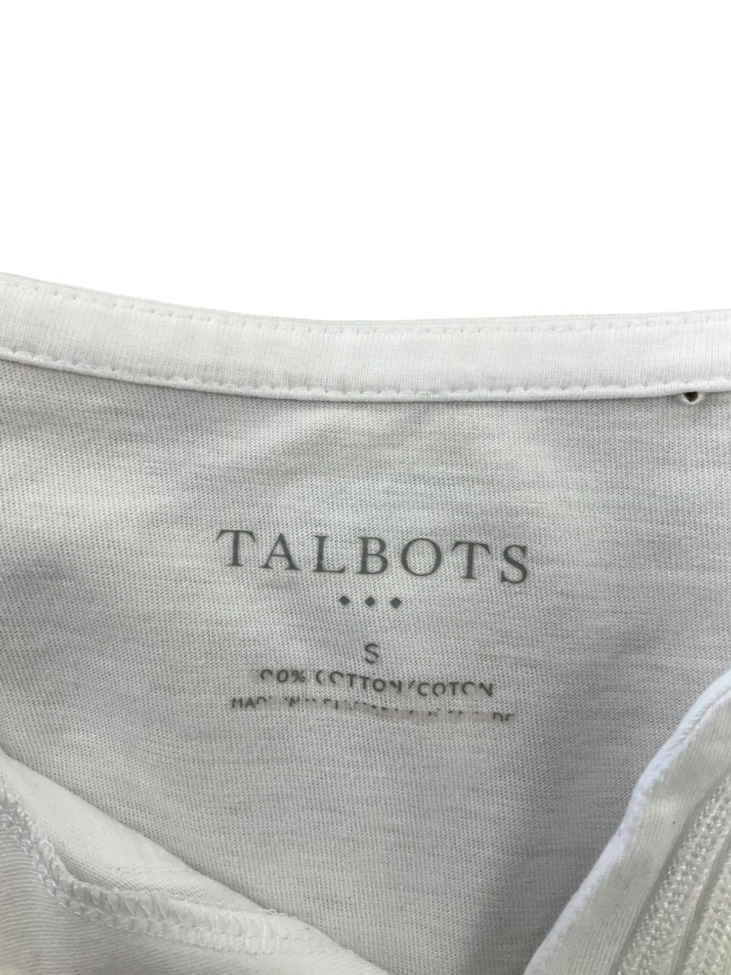 Top 3/4 Sleeve By Talbots In White, Size: S