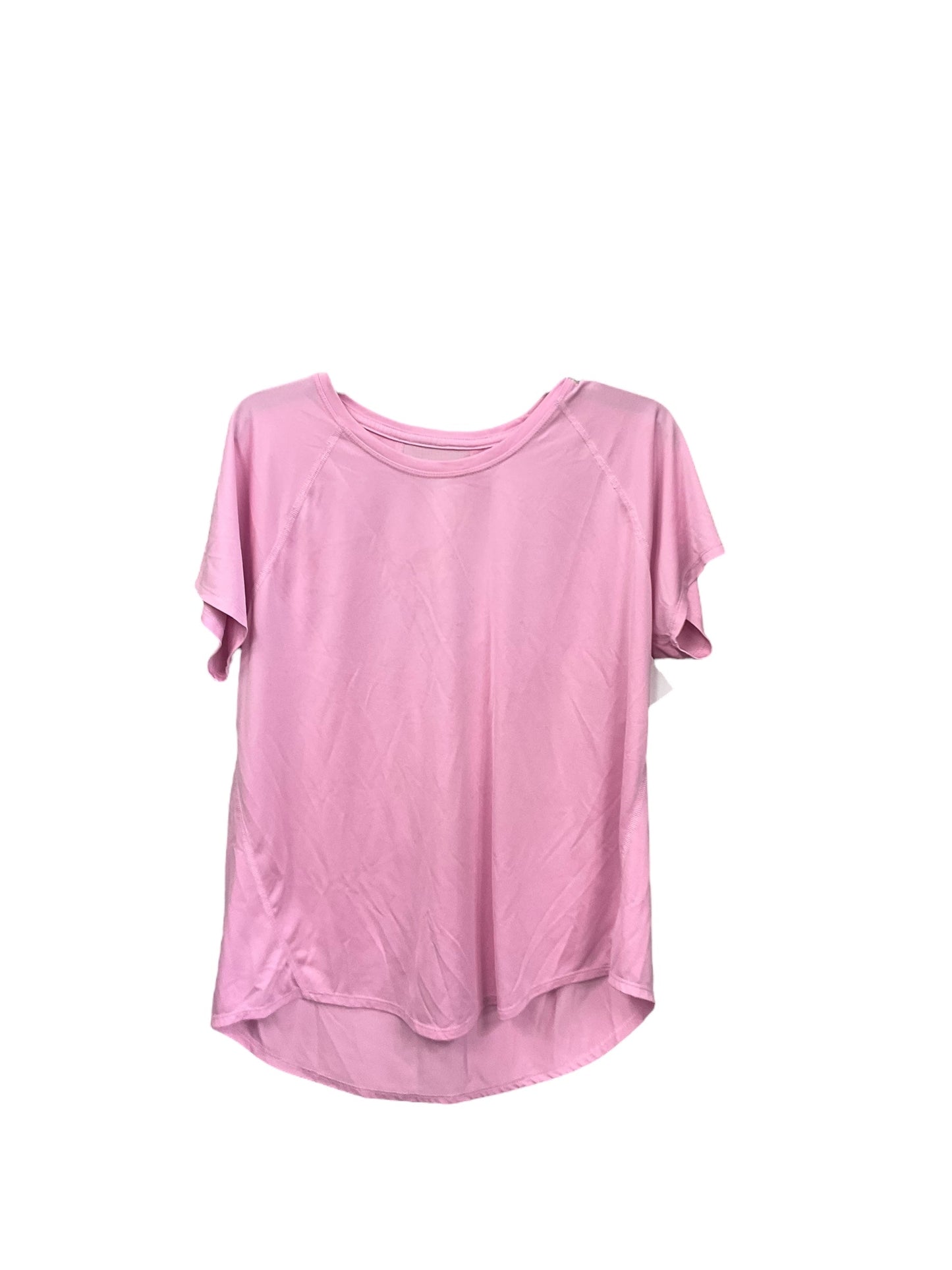 Athletic Top Short Sleeve By Tek Gear In Pink, Size: Xl