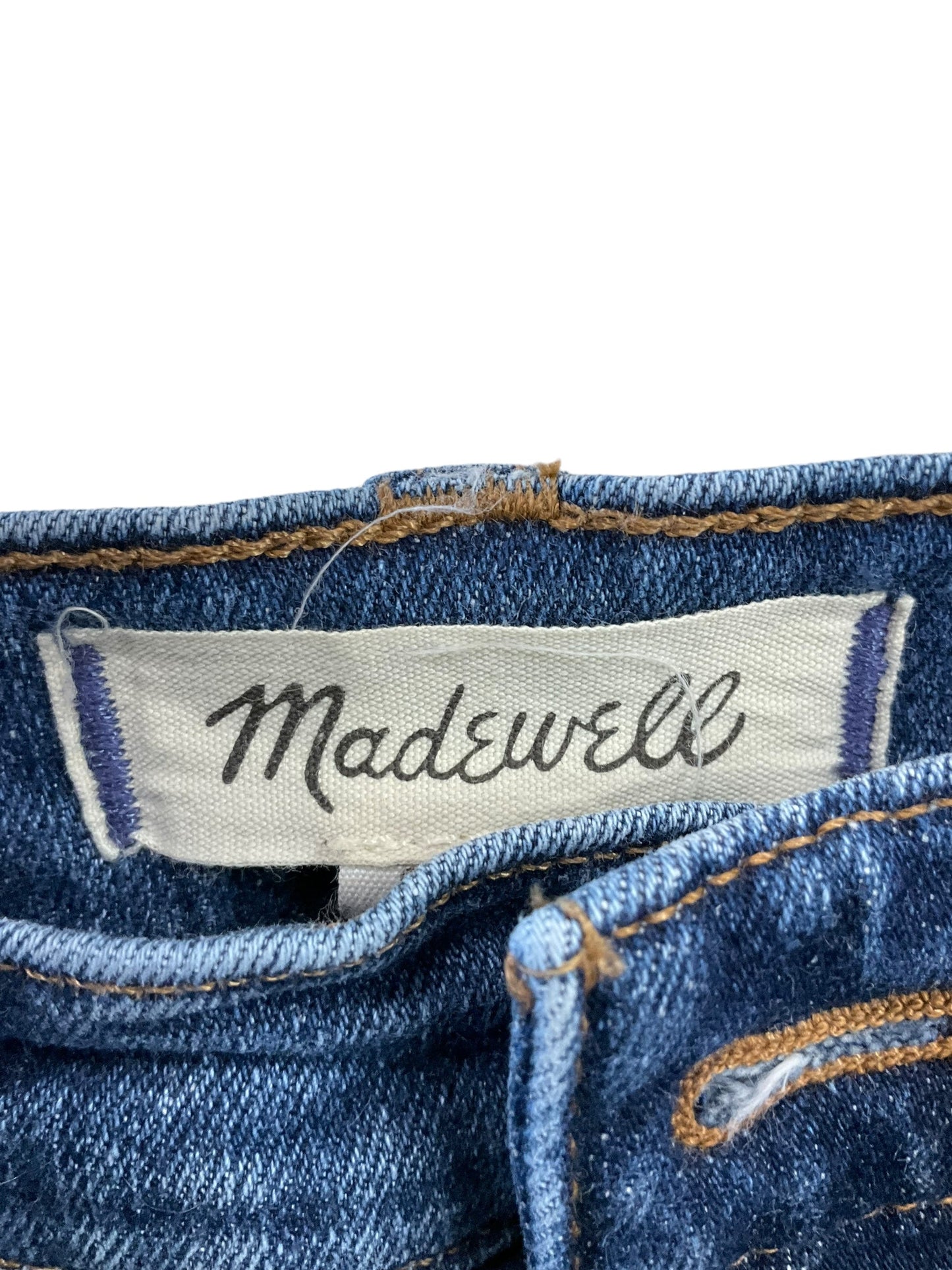 Jeans Straight By Madewell In Blue Denim, Size: 4