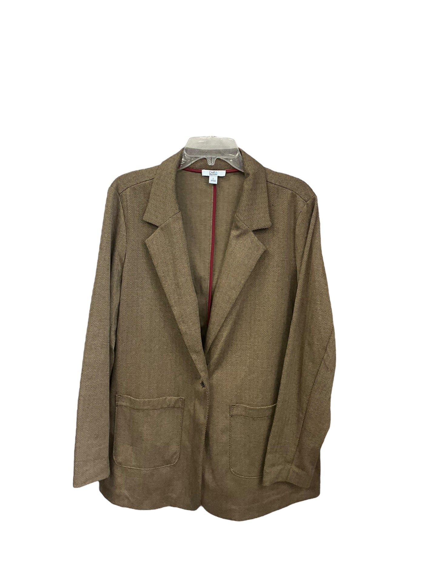 Blazer By Croft And Barrow In Brown, Size: L