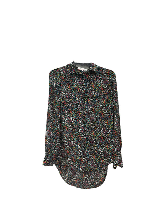 Blouse Long Sleeve By Vila Milano In Multi-colored, Size: Xs