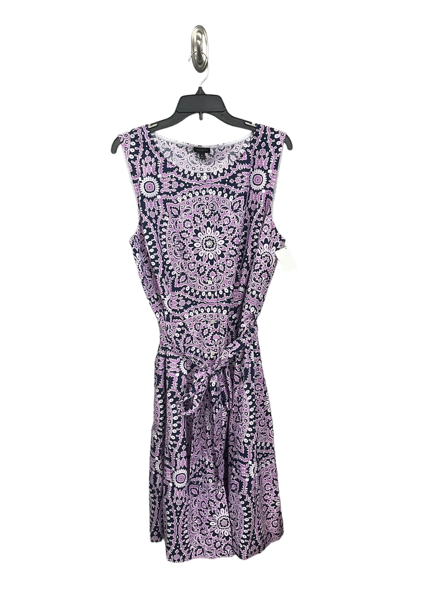 Dress Casual Midi By Talbots In Purple, Size: 18