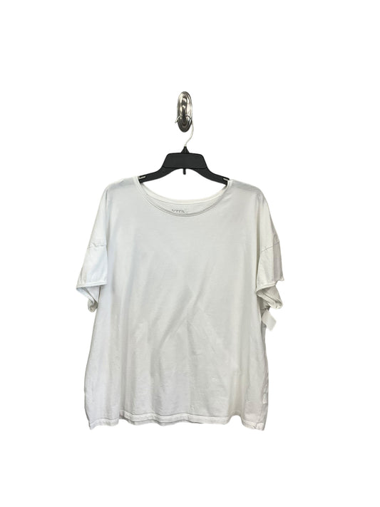 Top Short Sleeve Basic By Terra & Sky In White, Size: 1x