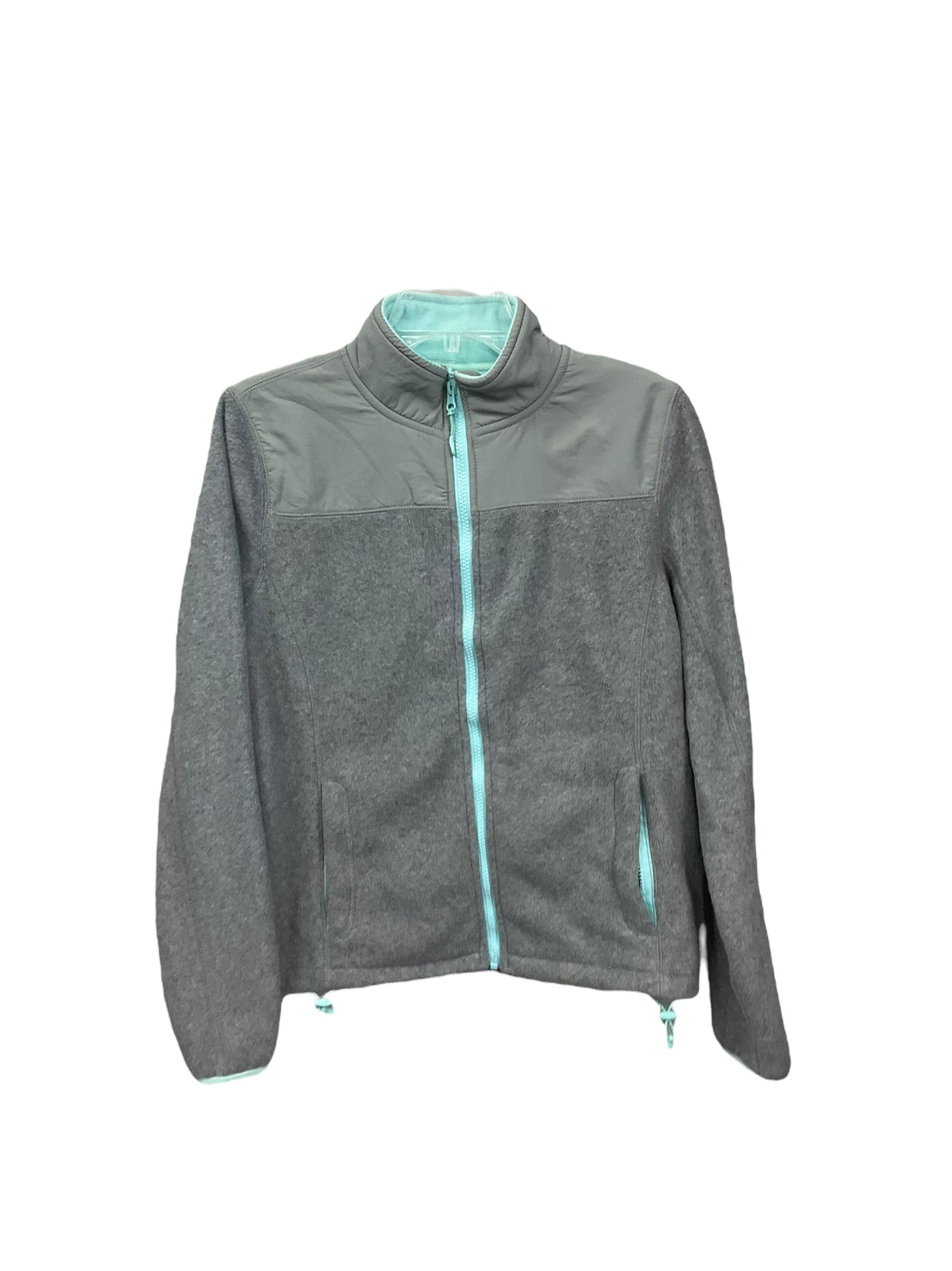 Jacket Fleece By Clothes Mentor In Grey, Size: M