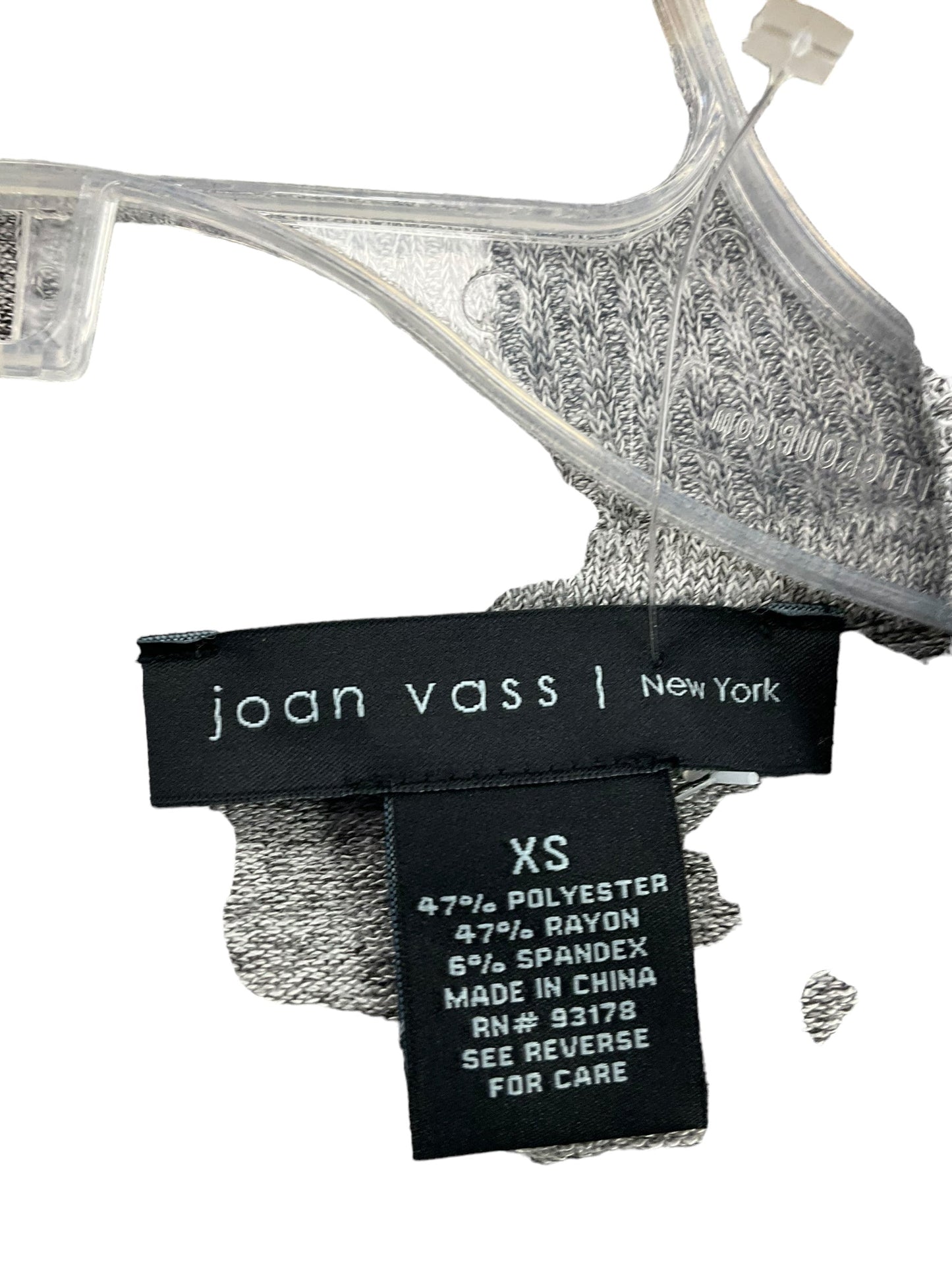 Cardigan By Joan Vass In Grey, Size: Xs