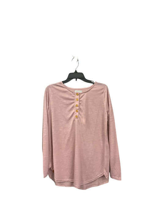 Top Long Sleeve By Simply Southern In Mauve, Size: M