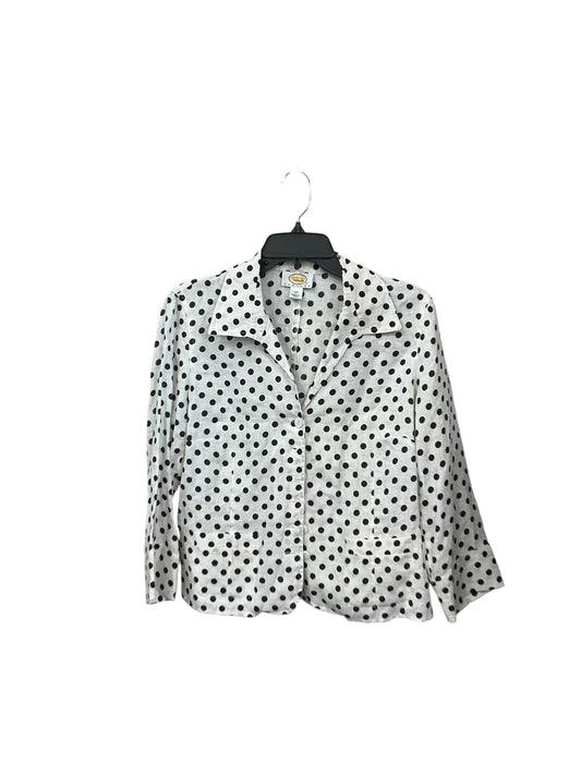 Cardigan By Talbots In Polkadot Pattern, Size: 12petite