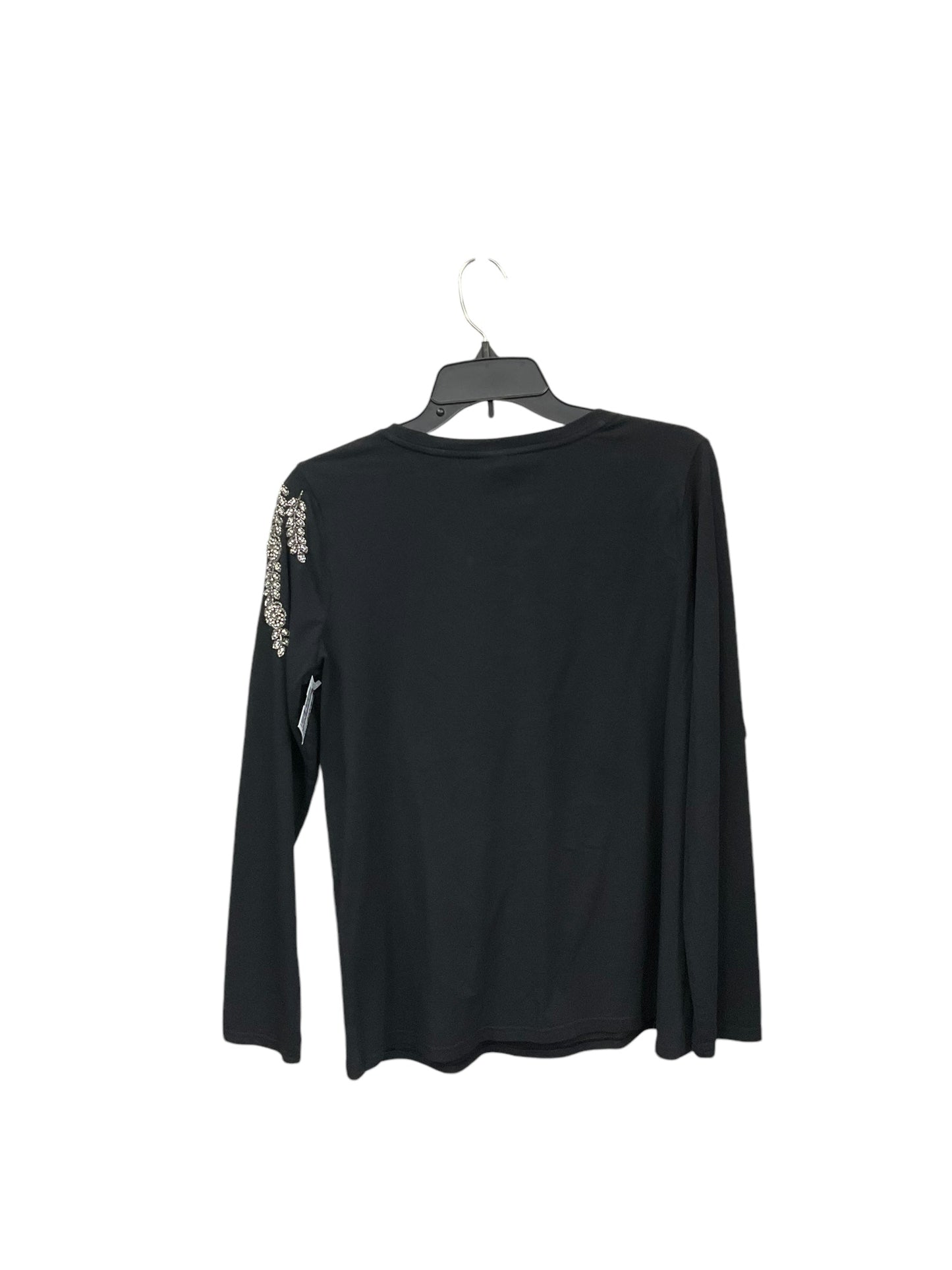 Top Long Sleeve By Chicos In Black, Size: M