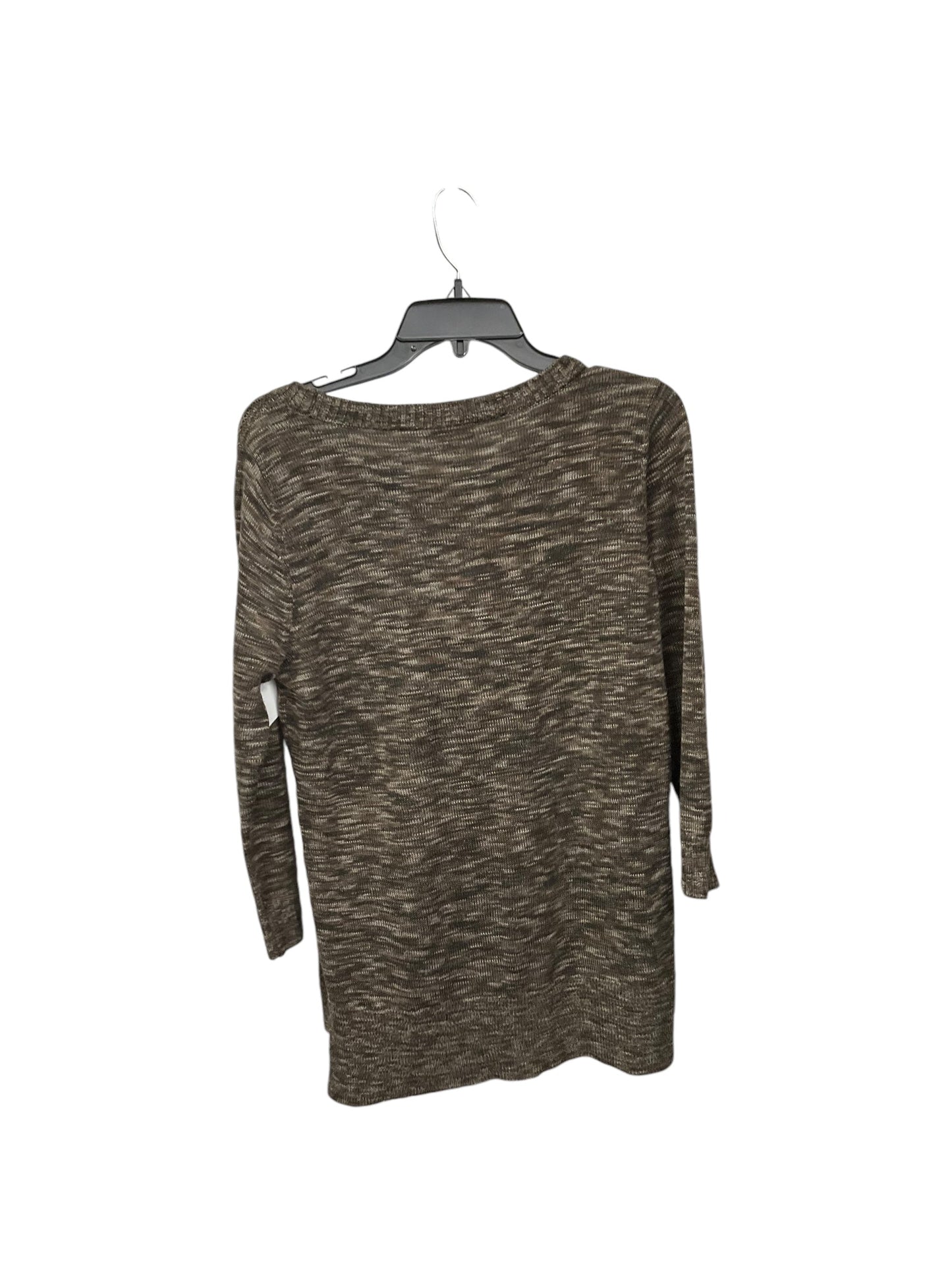 Top Long Sleeve By Loft In Brown, Size: L