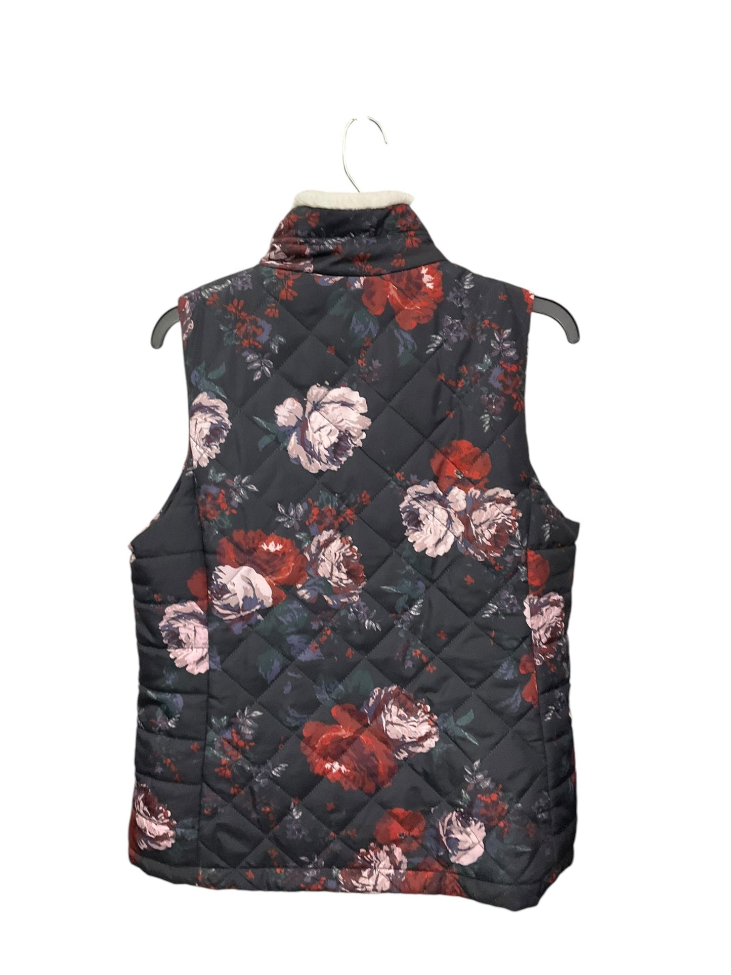 Vest Puffer & Quilted By Maurices In Floral Print, Size: M