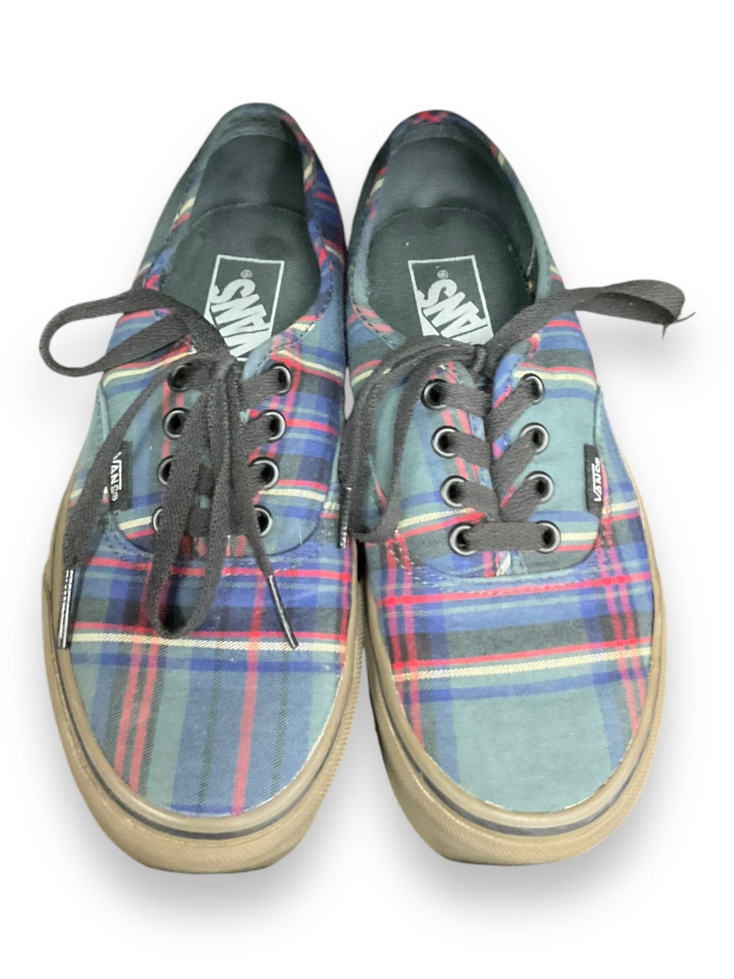 Shoes Sneakers By Vans In Plaid Pattern, Size: 6.5