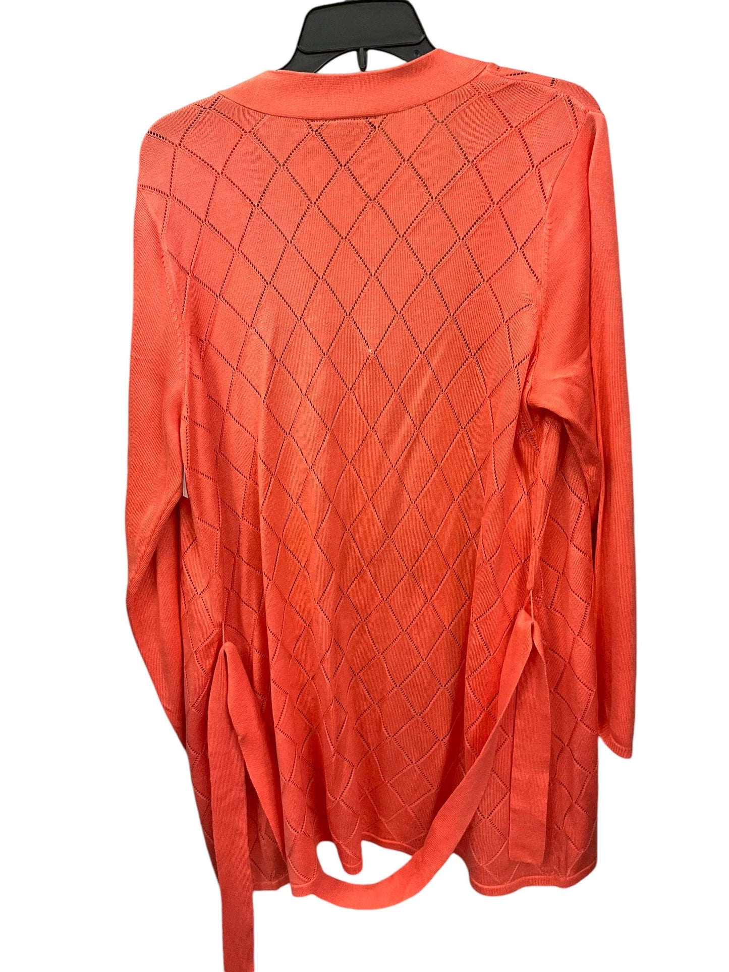 Cardigan By Lane Bryant In Coral, Size: Xl