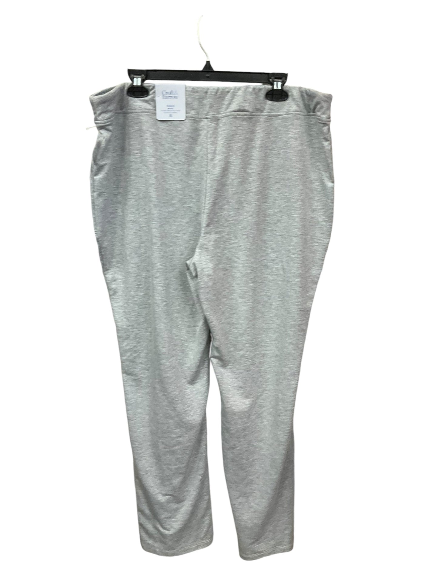 Pants Lounge By Croft And Barrow In Grey, Size: 2x