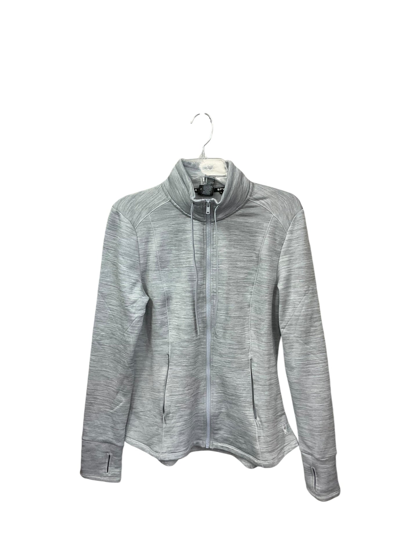 Athletic Jacket By Spyder In Grey, Size: L