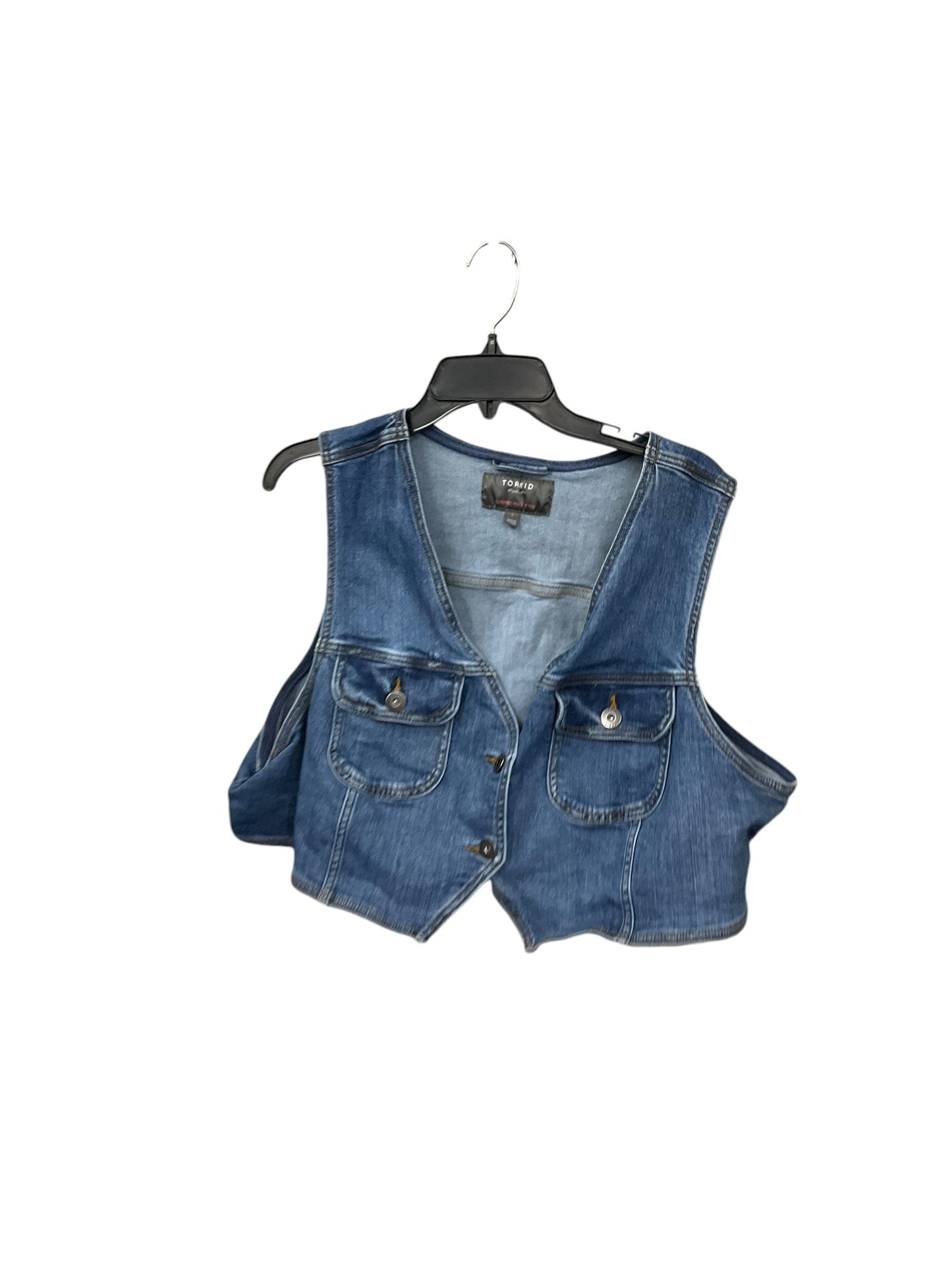 Vest Other By Torrid In Blue Denim, Size: 3x