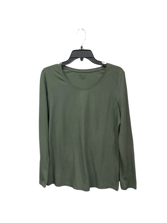 Top Long Sleeve Basic By No Boundaries In Green, Size: Xl