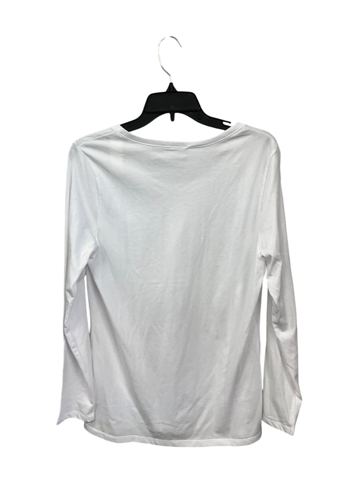 Top Long Sleeve Basic By No Boundaries In White, Size: Xl