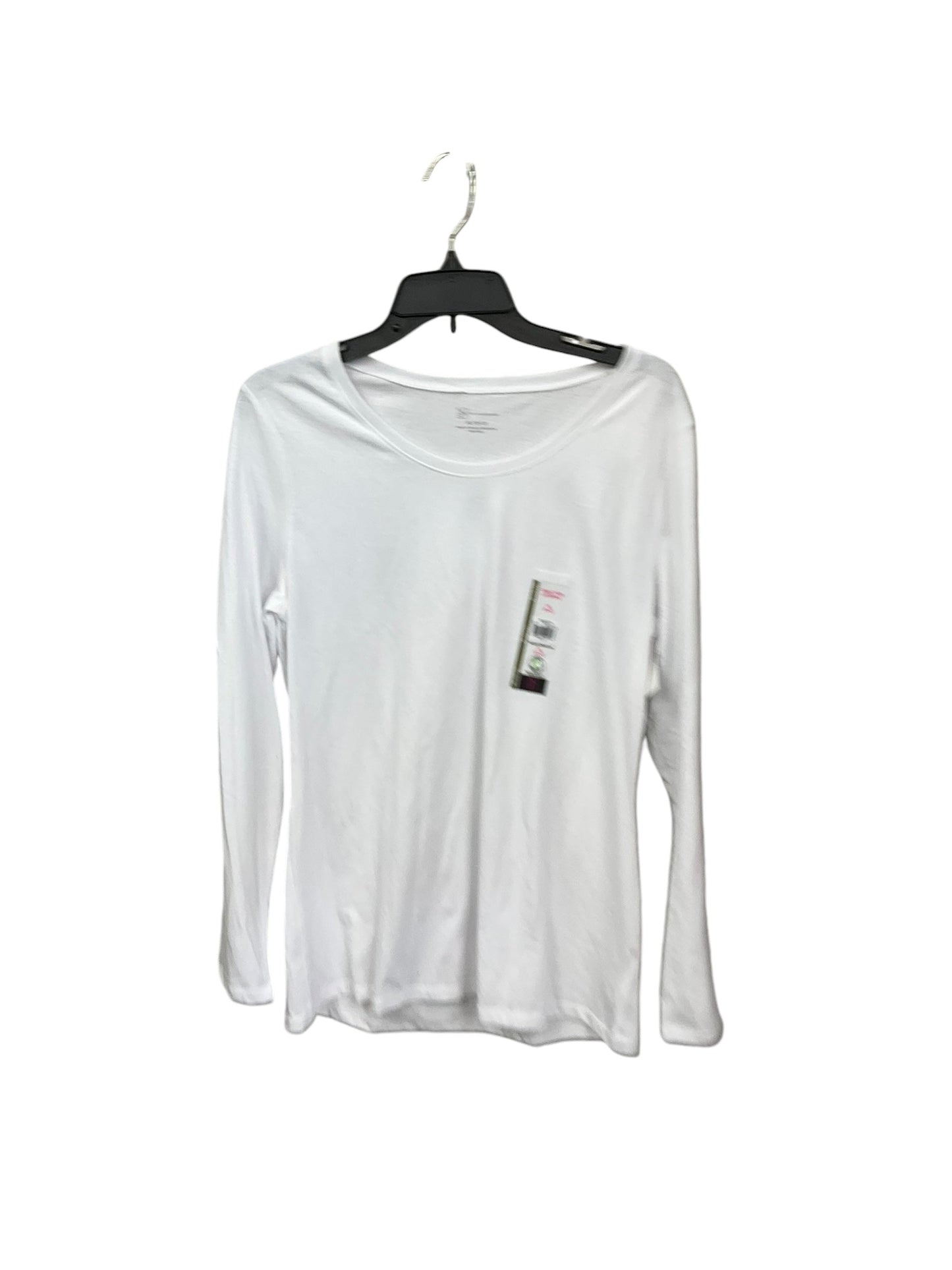 Top Long Sleeve Basic By No Boundaries In White, Size: Xl