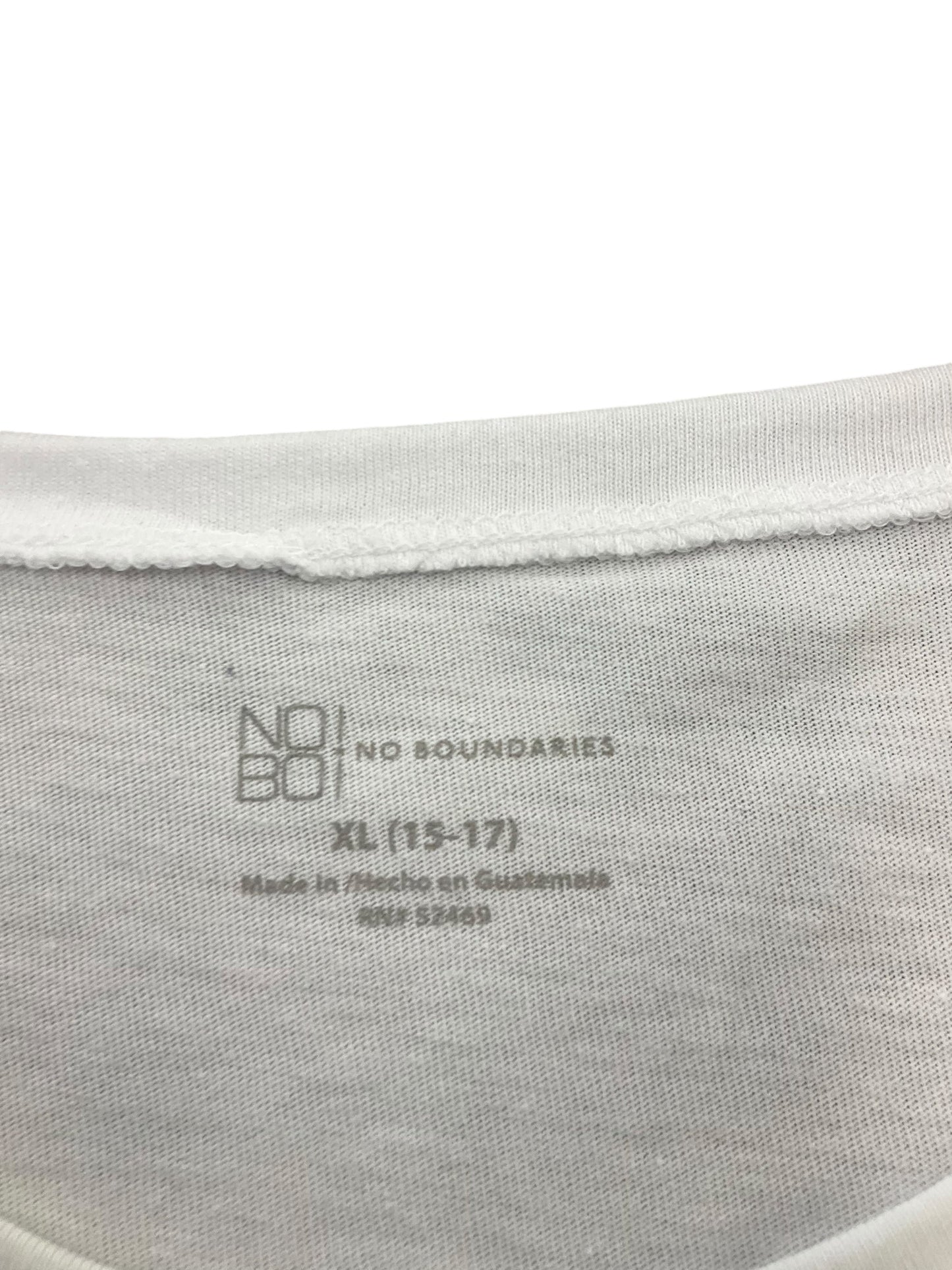 Top Long Sleeve Basic By No Boundaries In White, Size: Xl