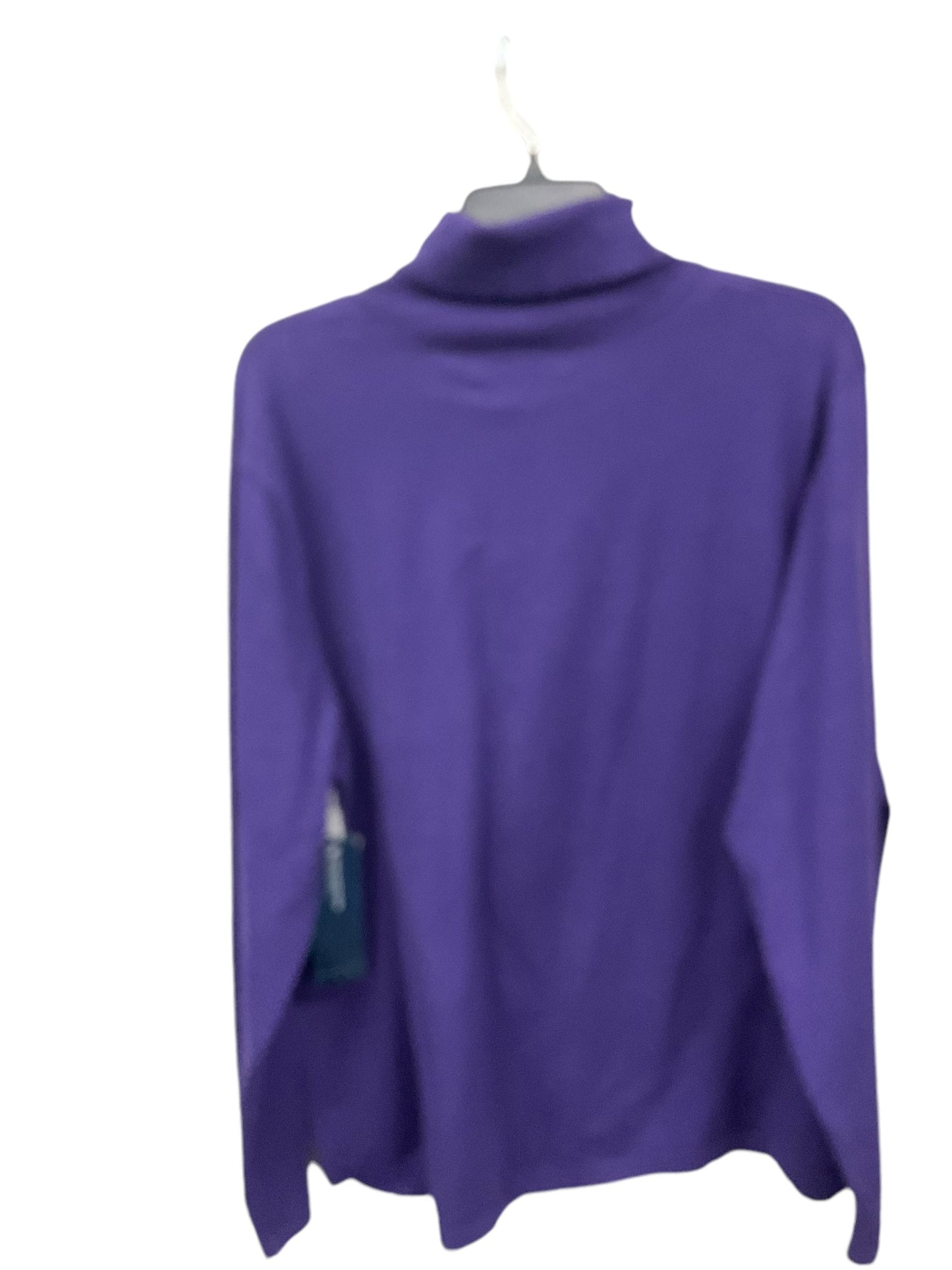 Top Long Sleeve Basic By Jones New York In Purple, Size: 3x