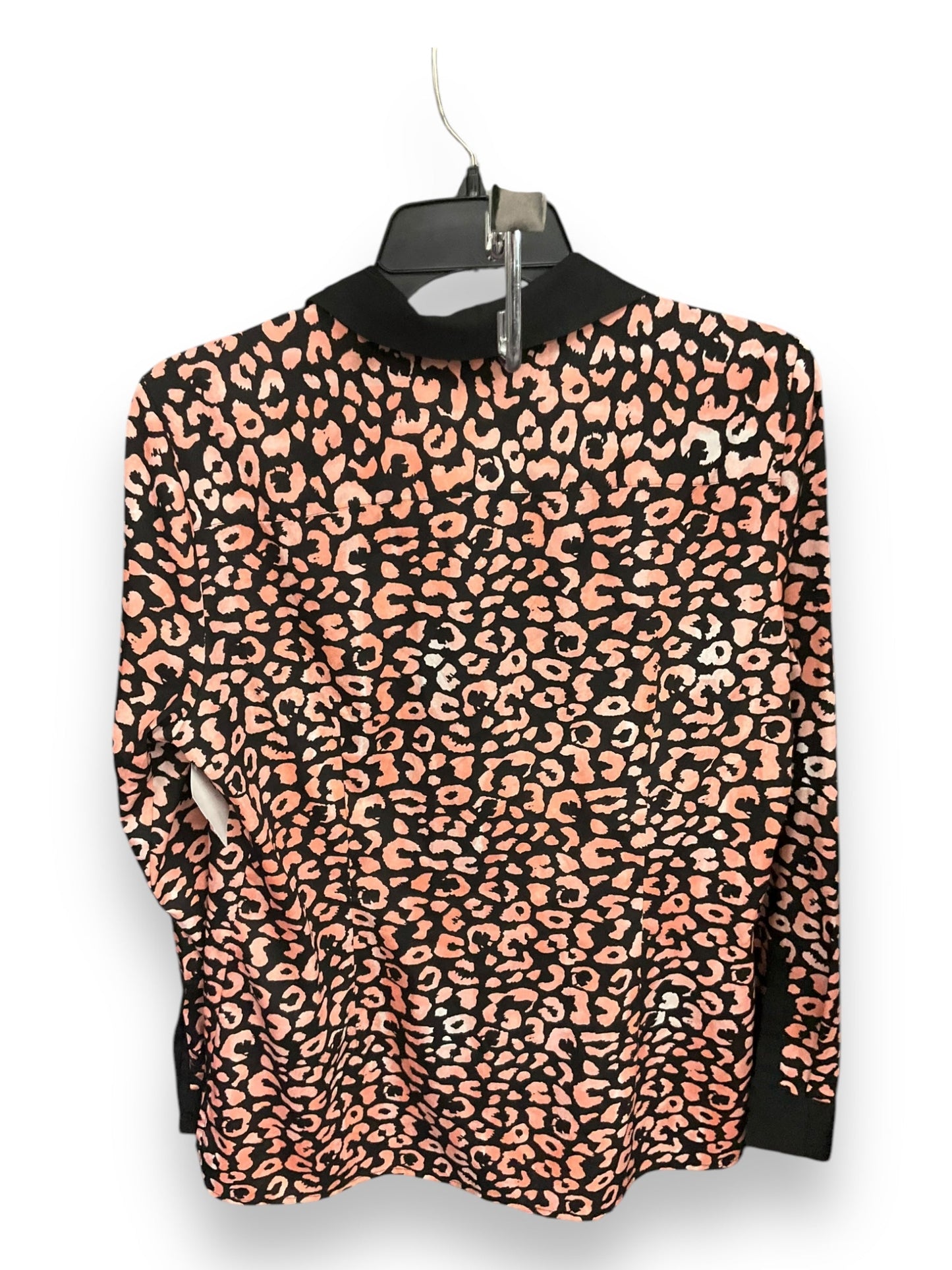 Blouse Long Sleeve By Karl Lagerfeld In Animal Print, Size: S