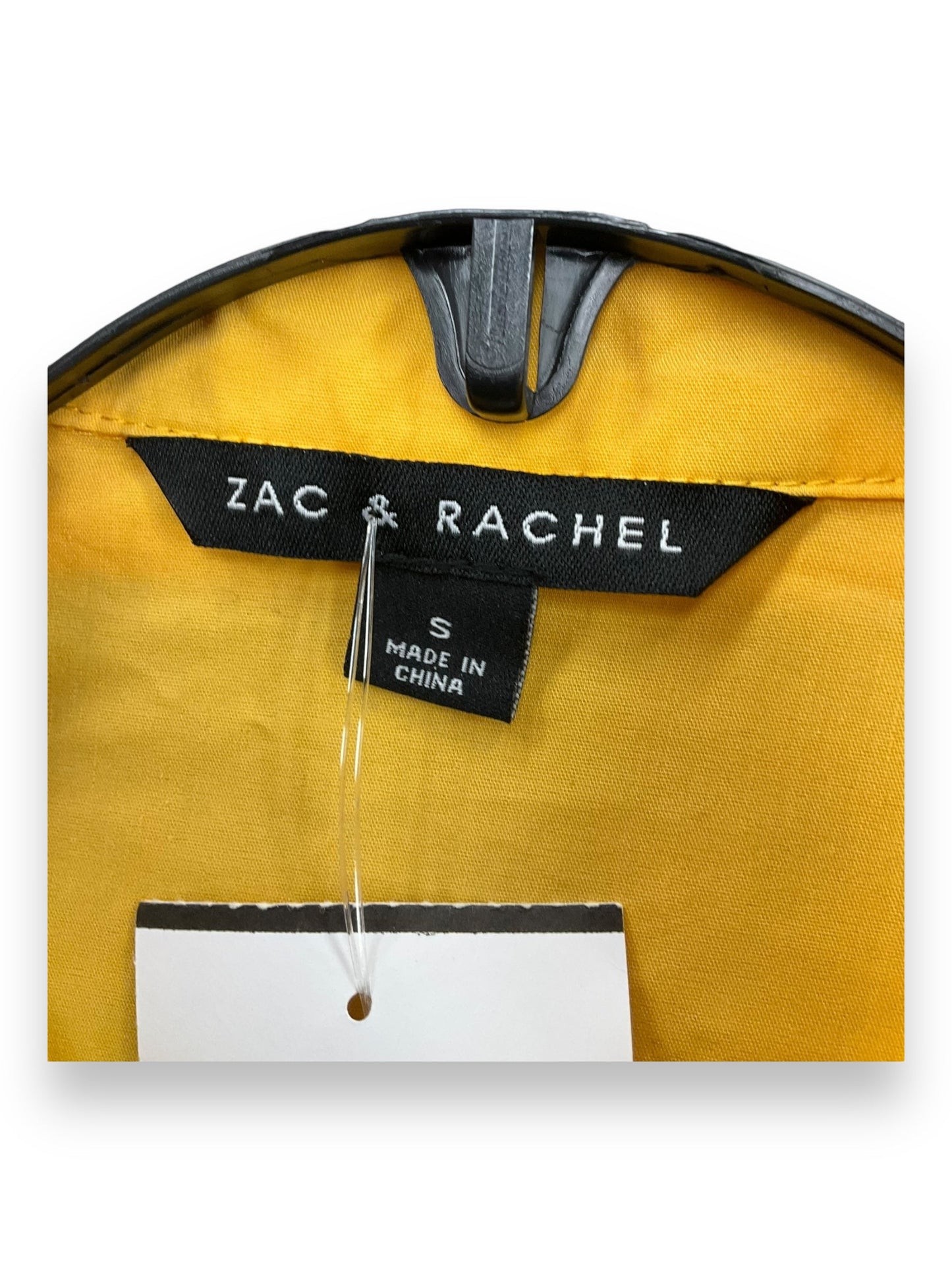 Blouse 3/4 Sleeve By Zac And Rachel In Yellow, Size: S