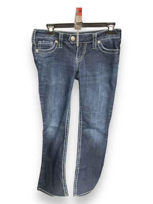 Jeans Flared By Silver In Blue Denim, Size: 6