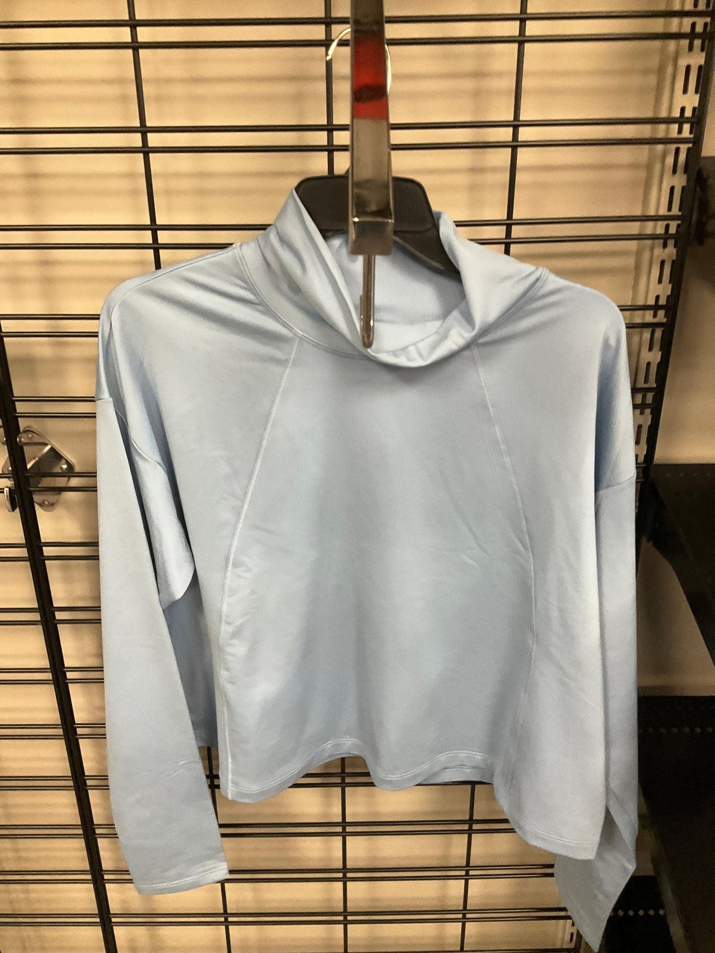 Athletic Top Long Sleeve Collar By Athleta In Blue, Size: L