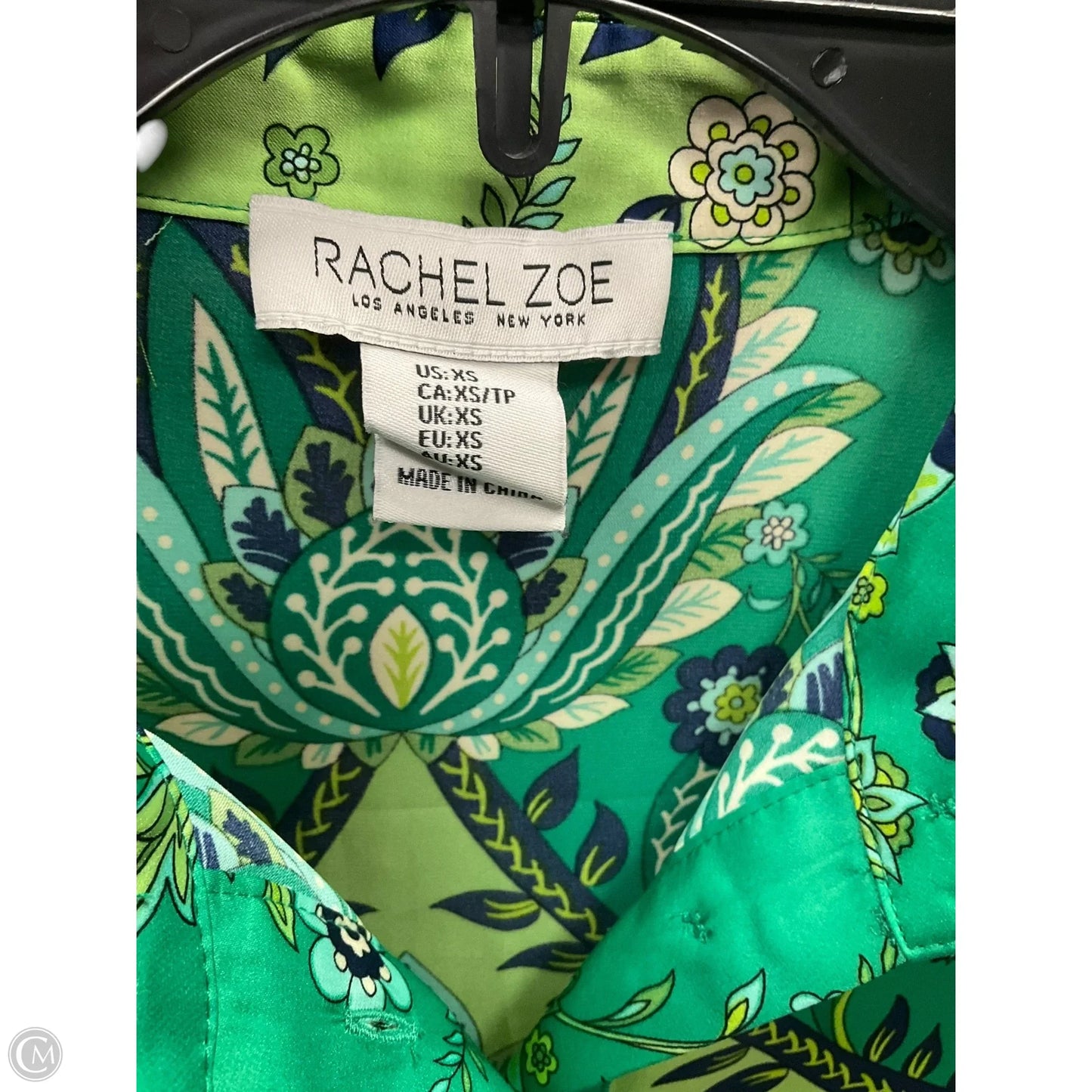Blouse Long Sleeve By Rachel Zoe In Green, Size: Xs