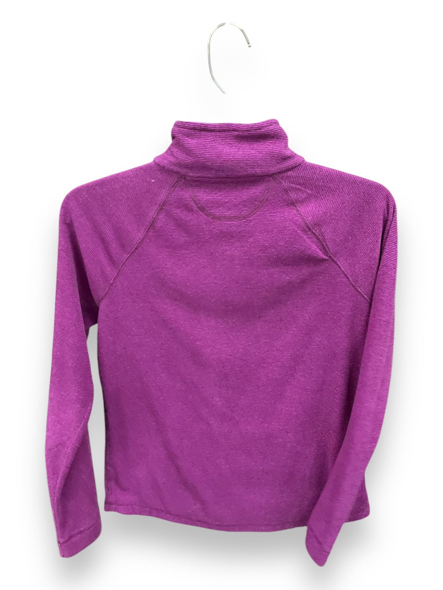 Athletic Top Long Sleeve Collar By Tek Gear In Purple, Size: Xs