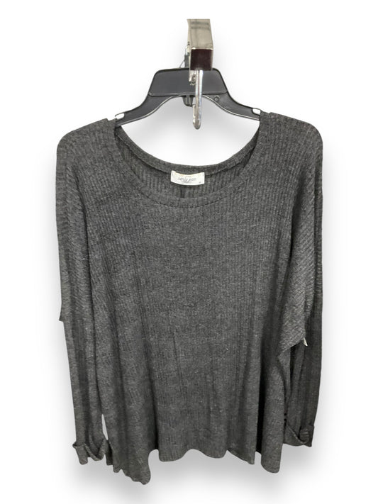 Top Long Sleeve By Lucky Brand In Grey, Size: Xs