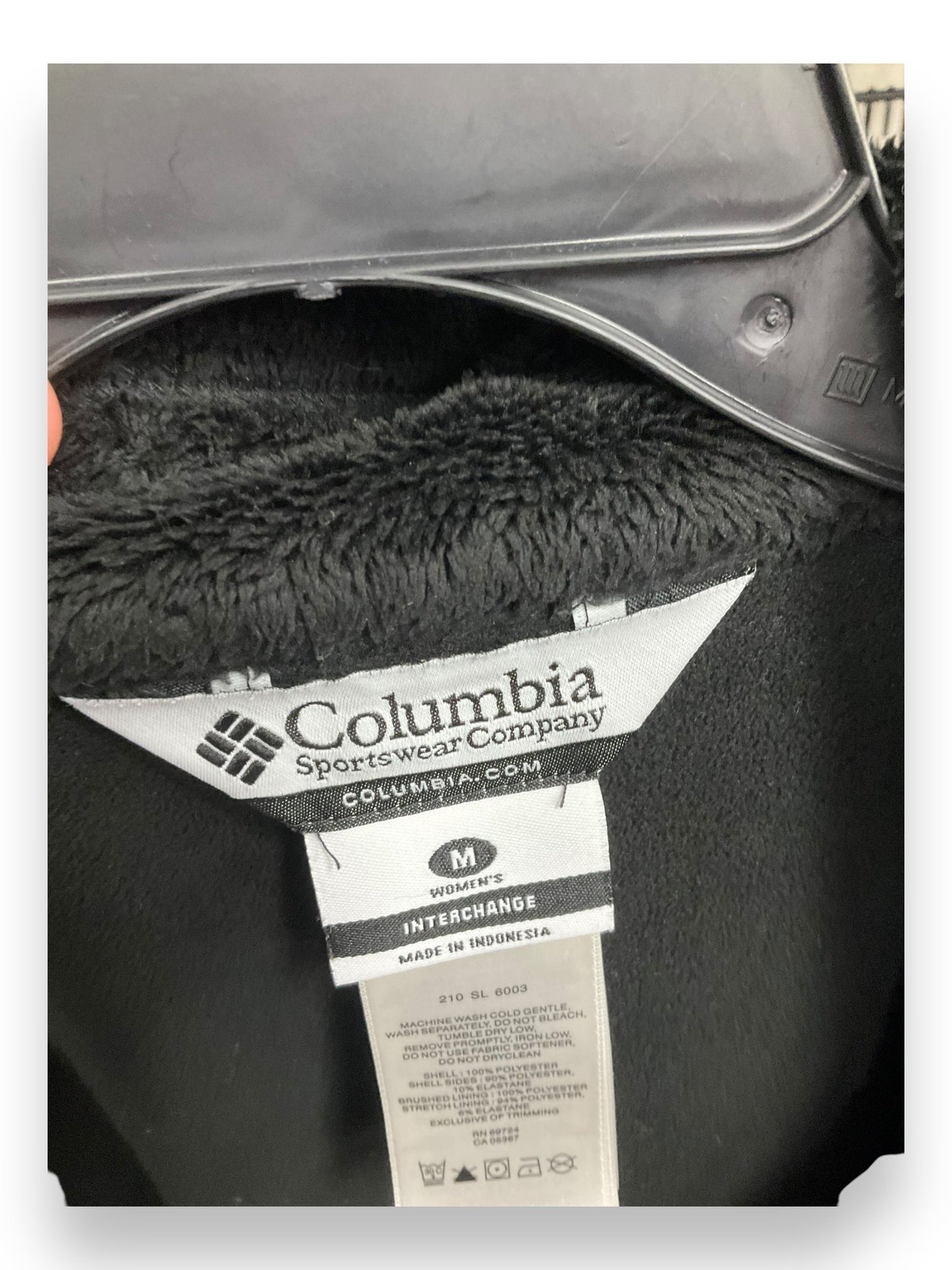 Jacket Fleece By Columbia In Black, Size: M