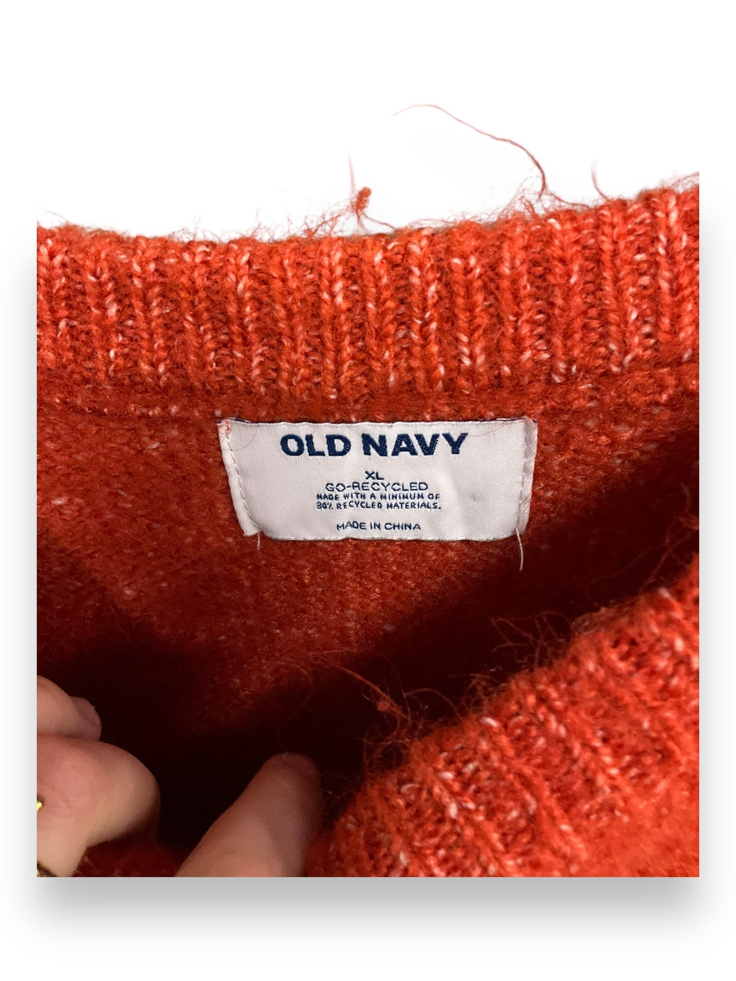 Sweater By Old Navy In Orange, Size: Xl