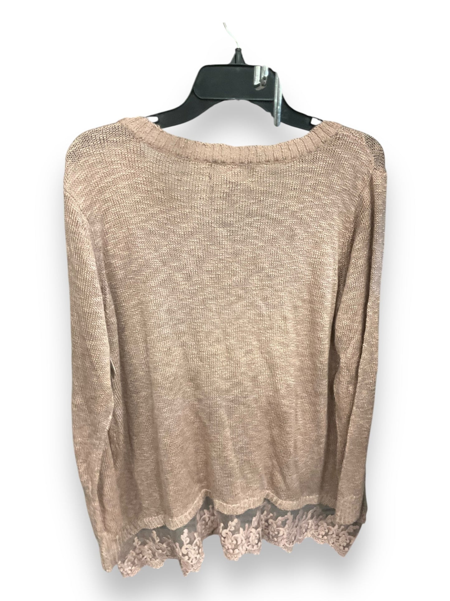 Top Long Sleeve By Clothes Mentor In Mauve, Size: 1x