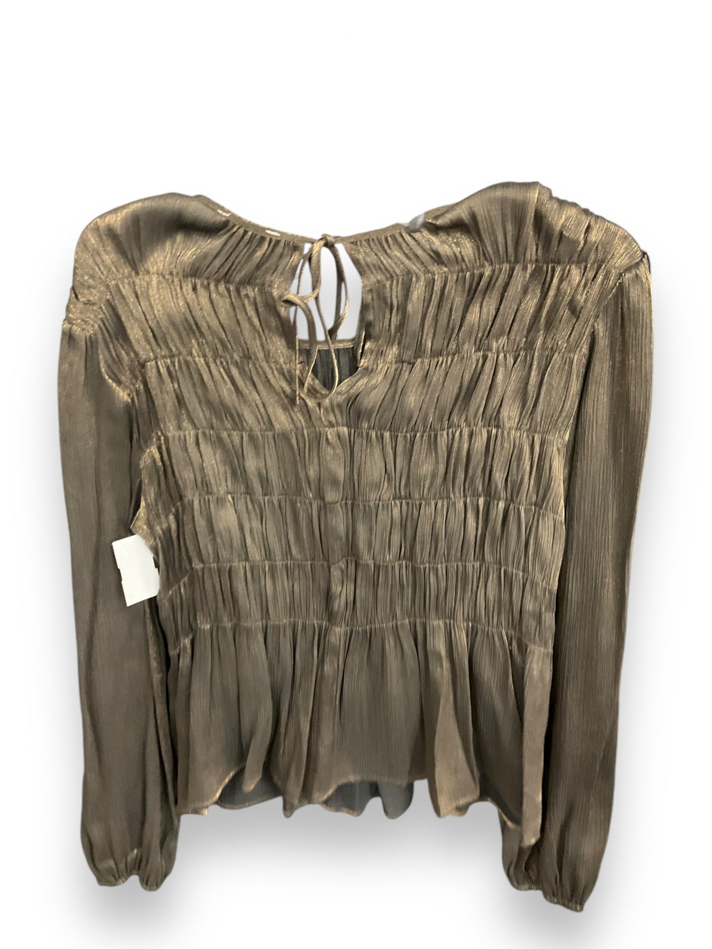 Top Long Sleeve By Clothes Mentor In Bronze, Size: L