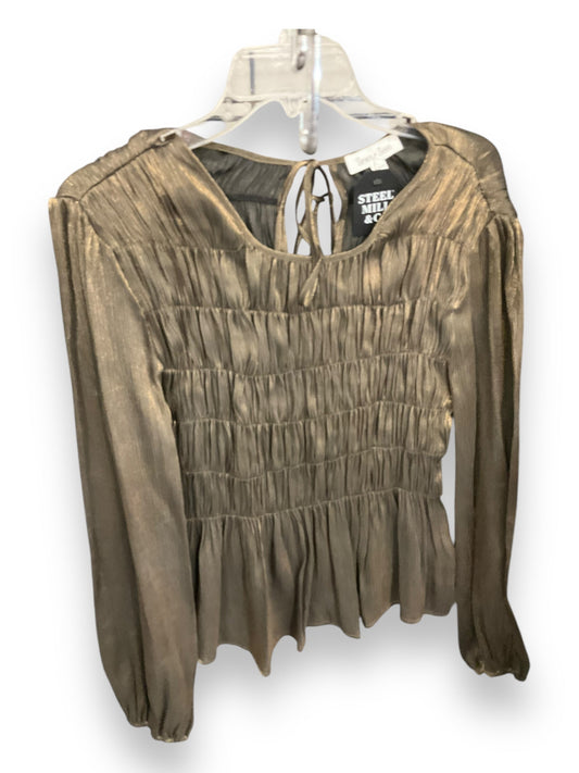 Top Long Sleeve By Clothes Mentor In Bronze, Size: L