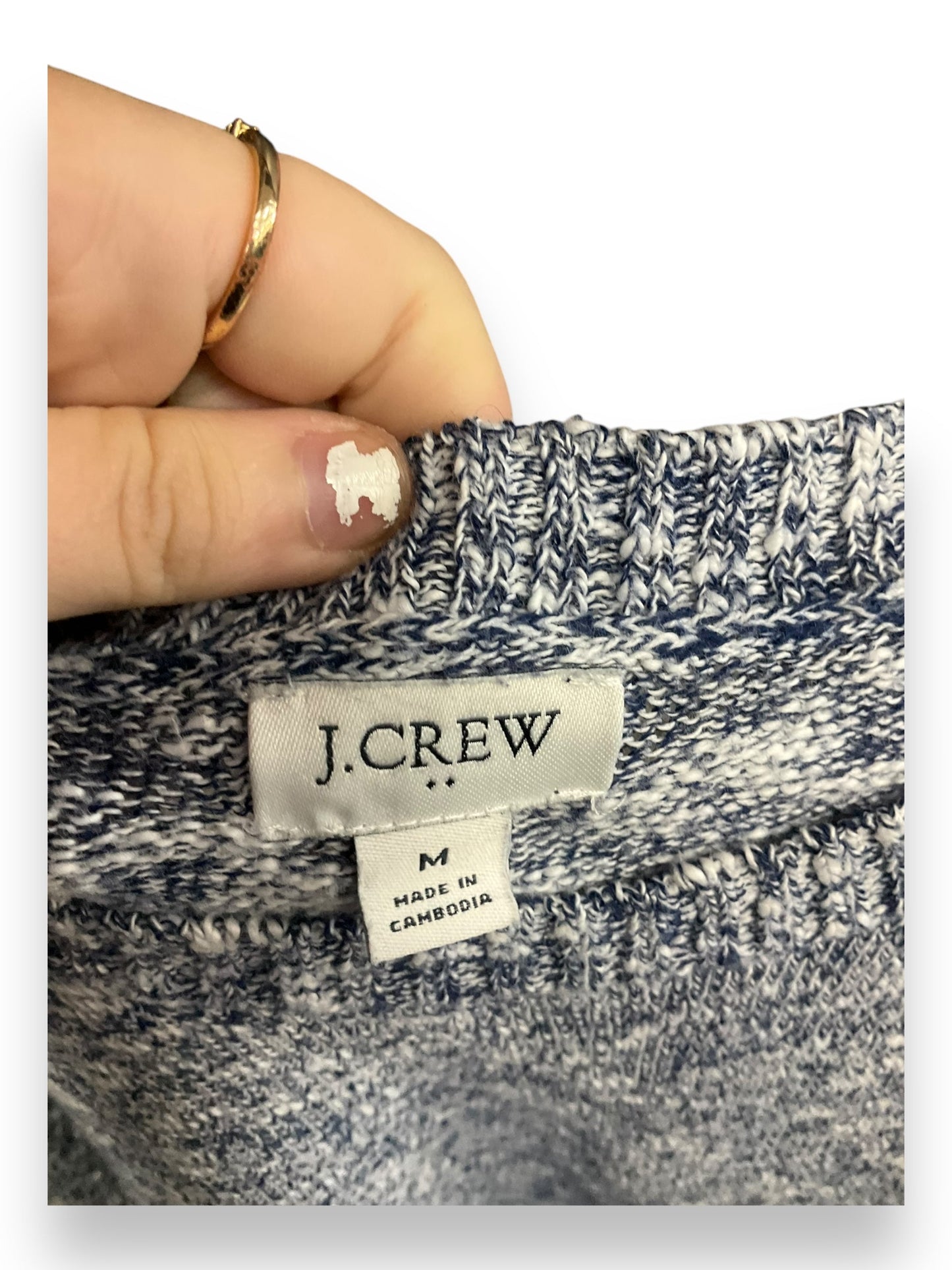 Top Long Sleeve By J. Crew In Navy, Size: M