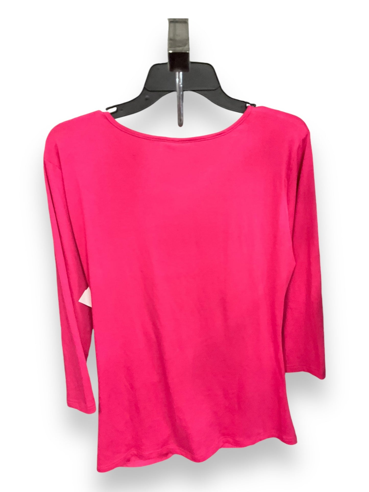 Top Long Sleeve By New York And Co In Pink, Size: Xl