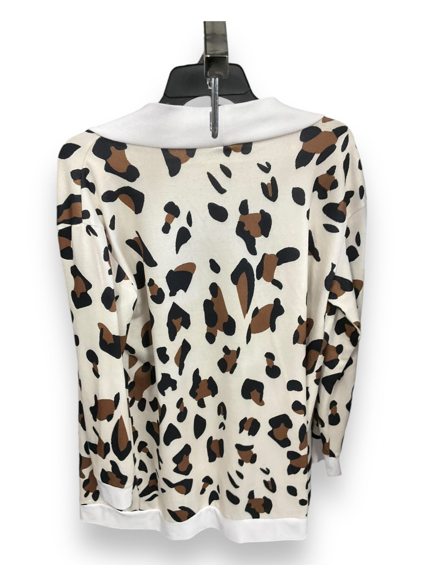 Cardigan By Clothes Mentor In Animal Print, Size: M