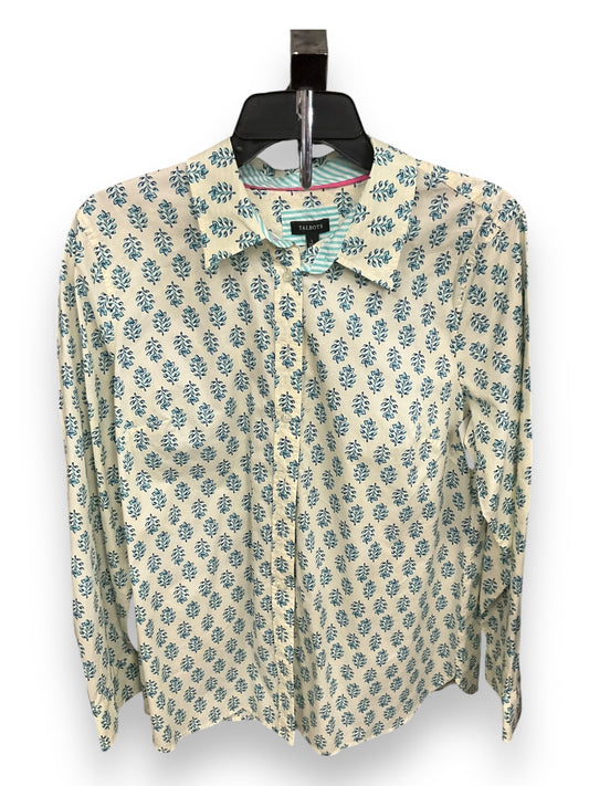 Blouse Long Sleeve By Talbots In Beige, Size: L