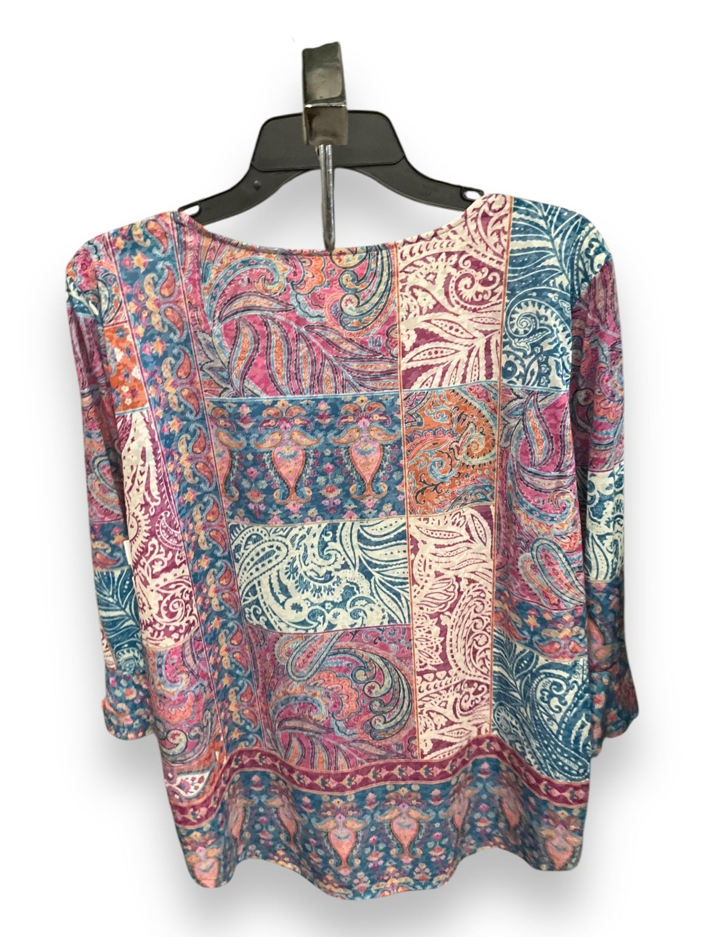 Top 3/4 Sleeve By Ruby Rd In Multi-colored, Size: L