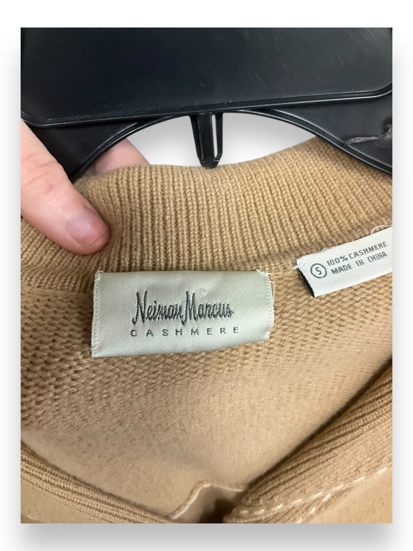 Cardigan By Neiman Marcus In Beige, Size: S