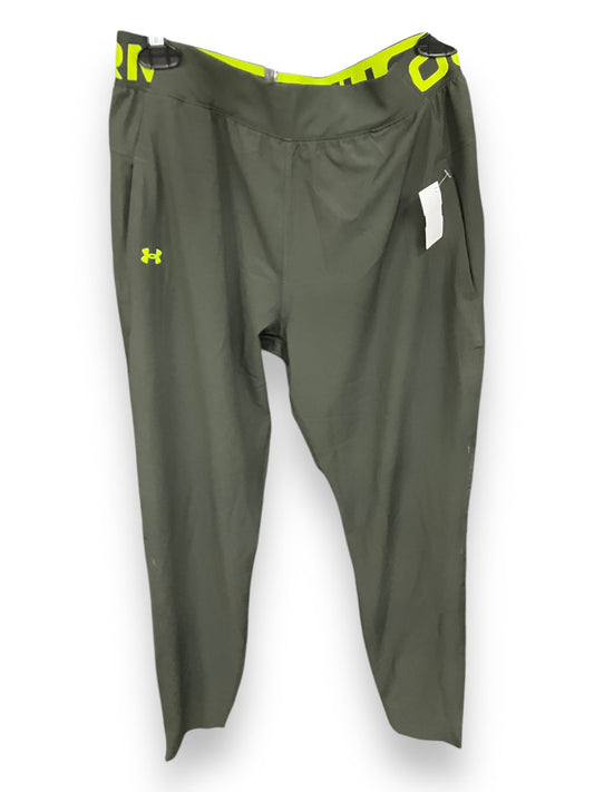 Athletic Pants By Under Armour In Green, Size: S