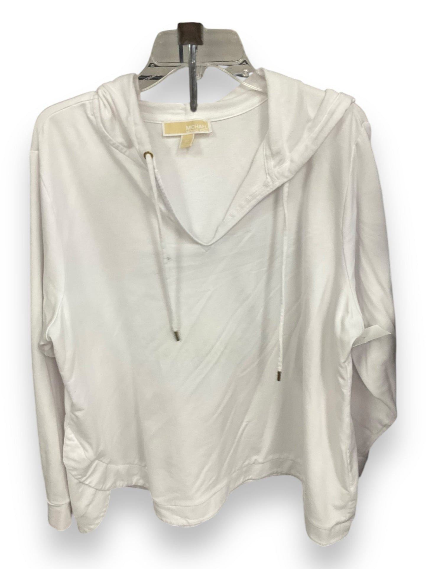 Top Long Sleeve By Michael By Michael Kors In White, Size: 2x