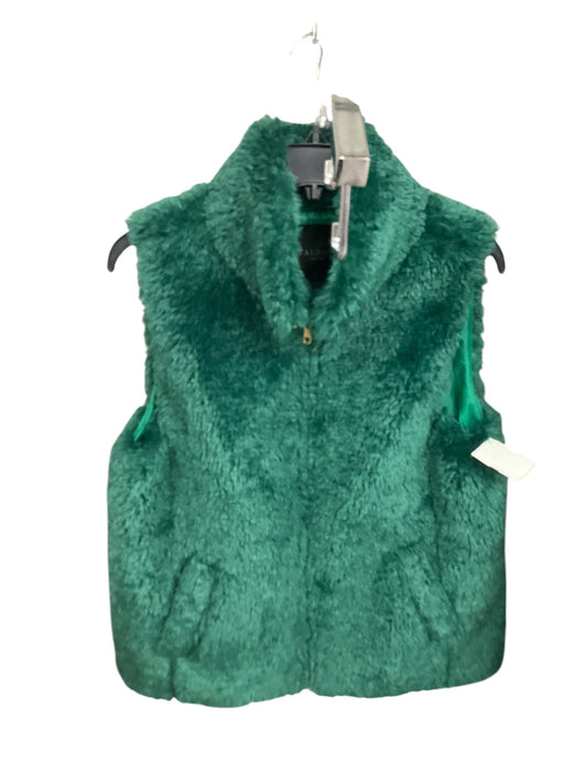 Vest Faux Fur & Sherpa By Talbots In Green, Size: M