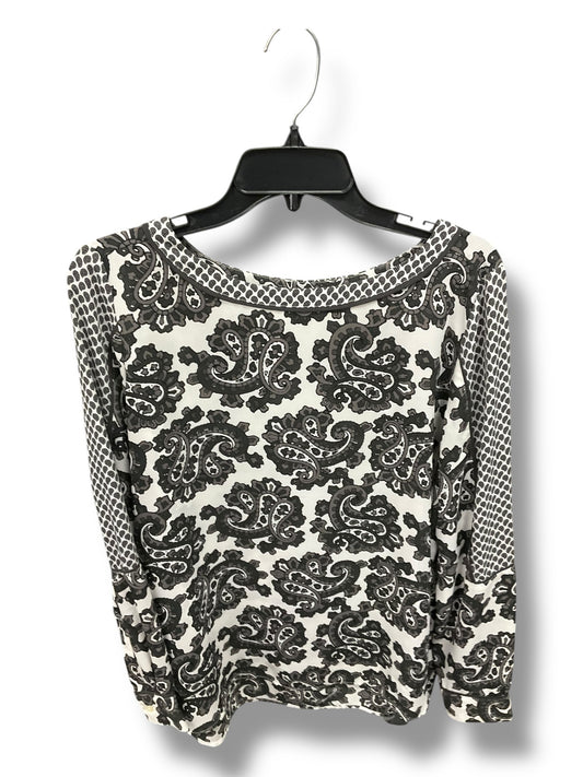 Top Long Sleeve By Loft In Grey, Size: M