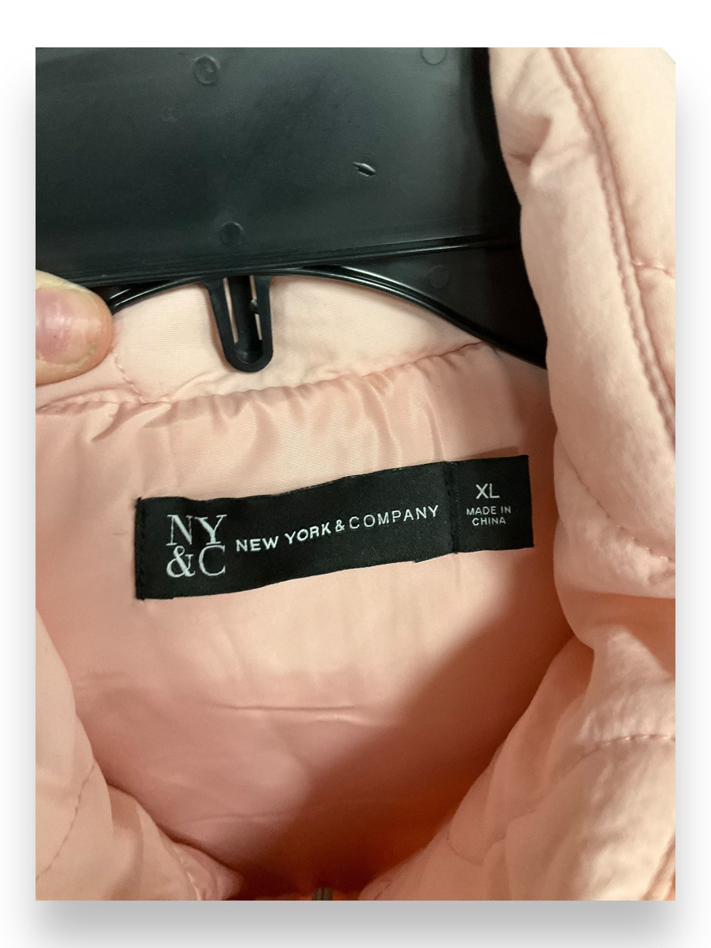 Vest Puffer & Quilted By New York And Co In Pink, Size: Xl