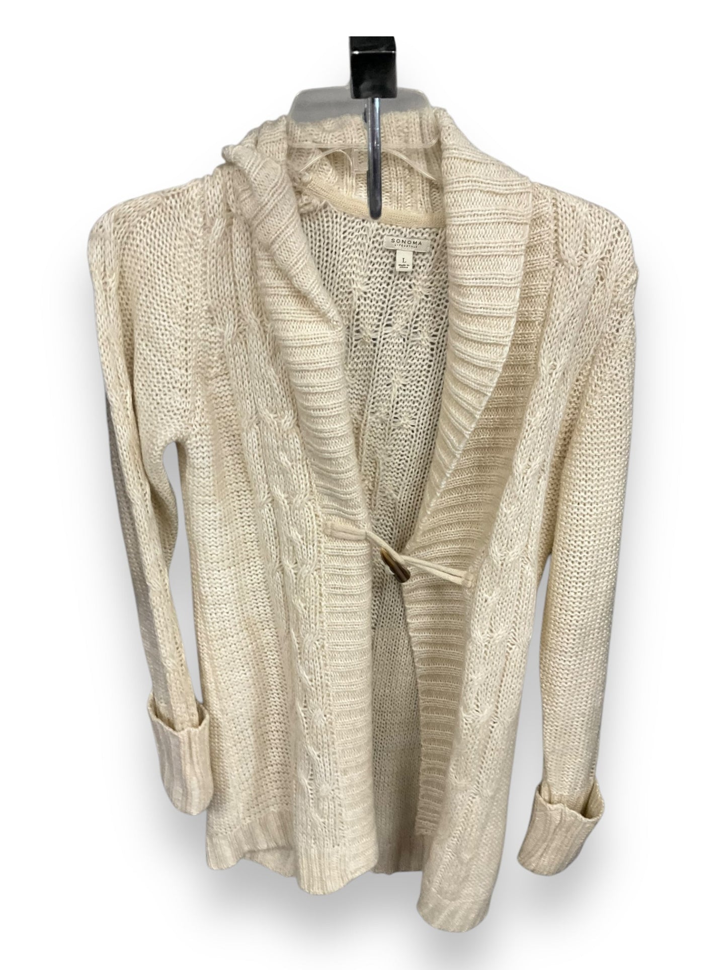 Cardigan By Sonoma In Beige, Size: L